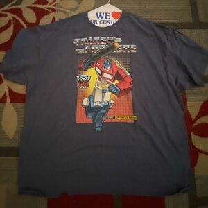 Transformers Optimus Prime Unisex Adult Heather T Shirt for Men and Women 3XL